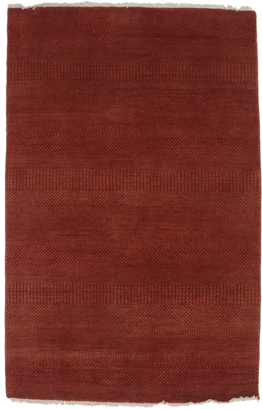 Red Grass Design 4X6'5 Modern Oriental Rug