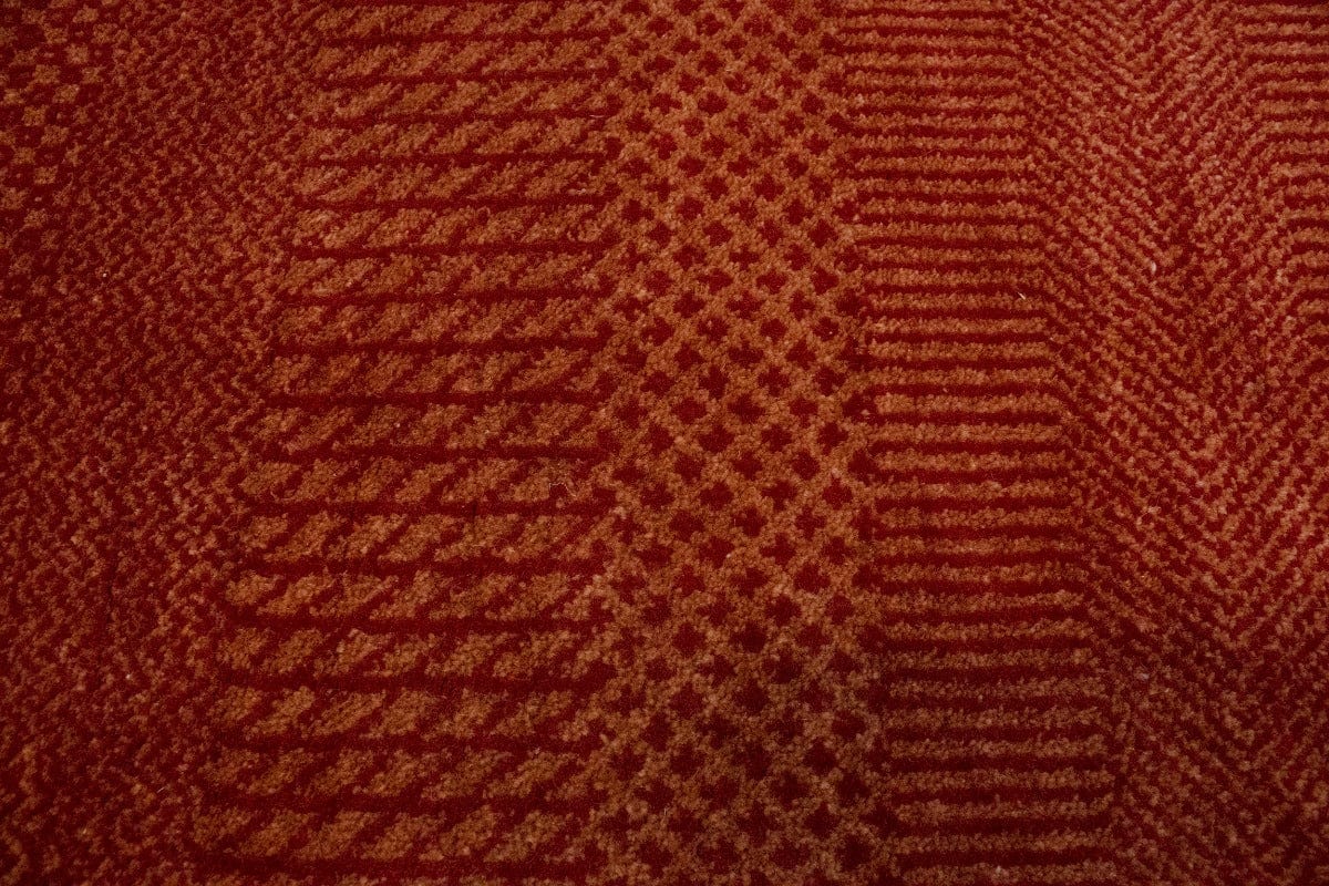 Red Grass Design 4X6'5 Modern Oriental Rug