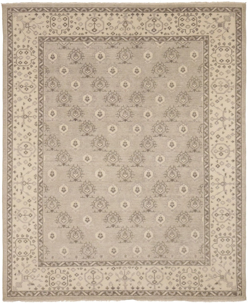 Beige Floral Transitional 8X10 Oriental Rug