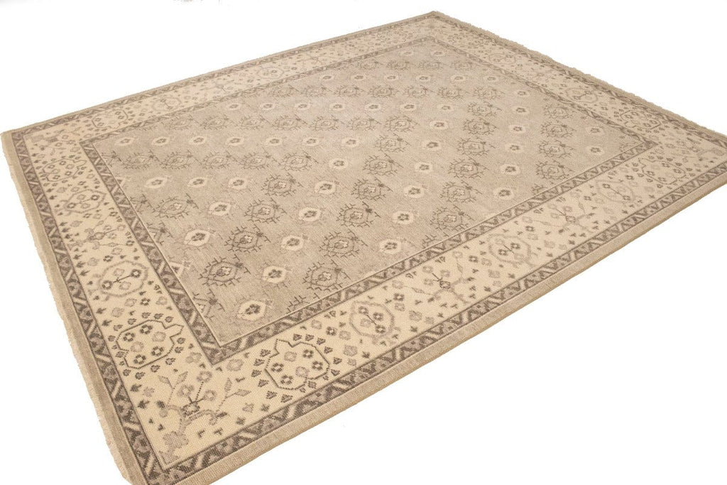 Beige Floral Transitional 8X10 Oriental Rug