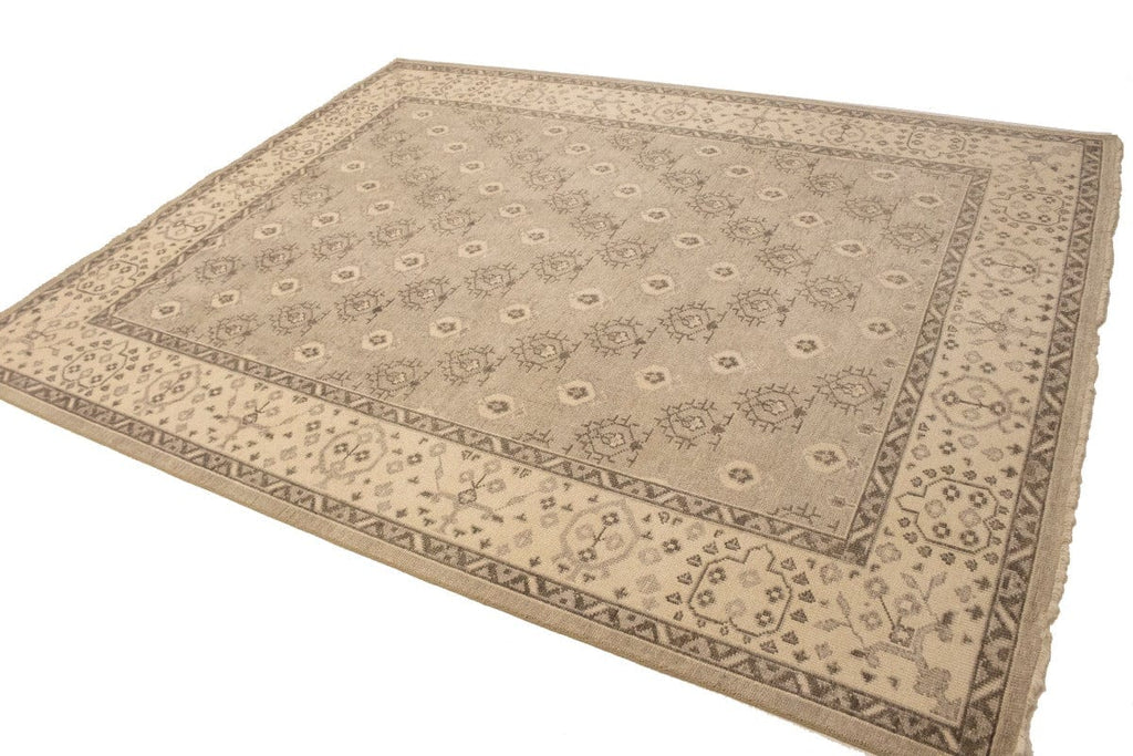 Beige Floral Transitional 8X10 Oriental Rug