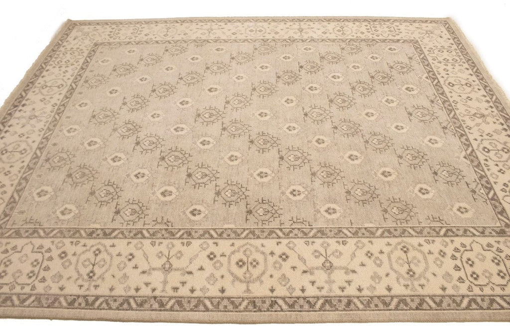 Beige Floral Transitional 8X10 Oriental Rug