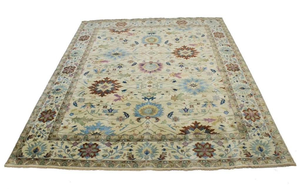 Beige Floral Osh Chobi Peshawar 12X15 Oriental Rug