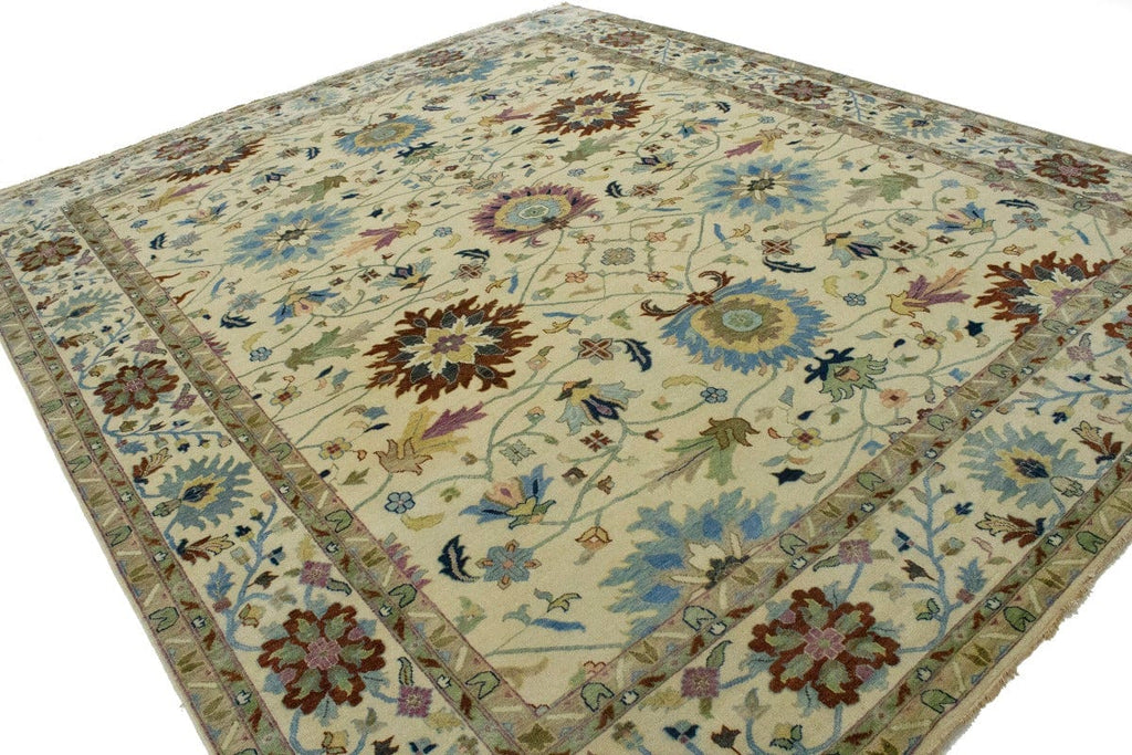 Beige Floral Osh Chobi Peshawar 12X15 Oriental Rug