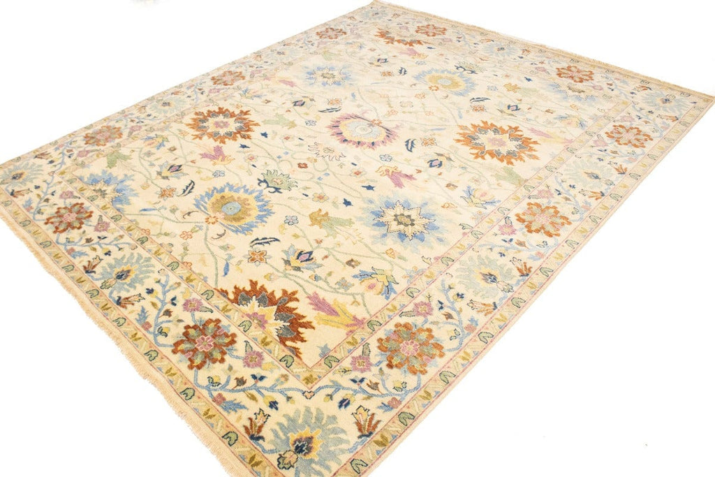 Beige Floral Osh Chobi Peshawar 8X10 Oriental Rug