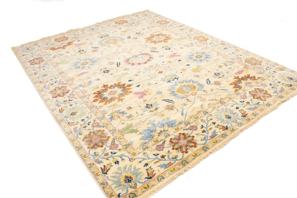 Beige Floral Osh Chobi Peshawar 8X10 Oriental Rug