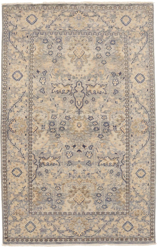 Multicolored Floral Transitional 5X8 Oriental Rug