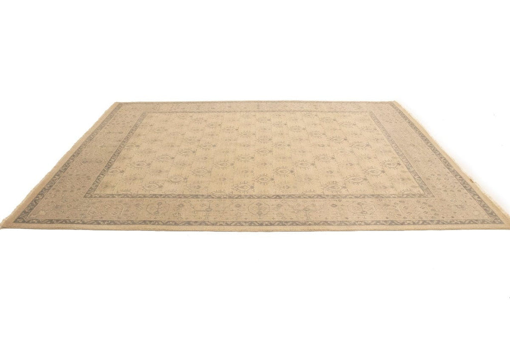 Beige Floral Transitional 8X10 Oriental Rug