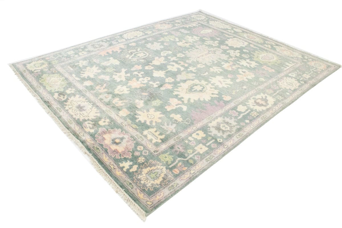 Floral Colorfast 8X10 Oushak Chobi Oriental Rug