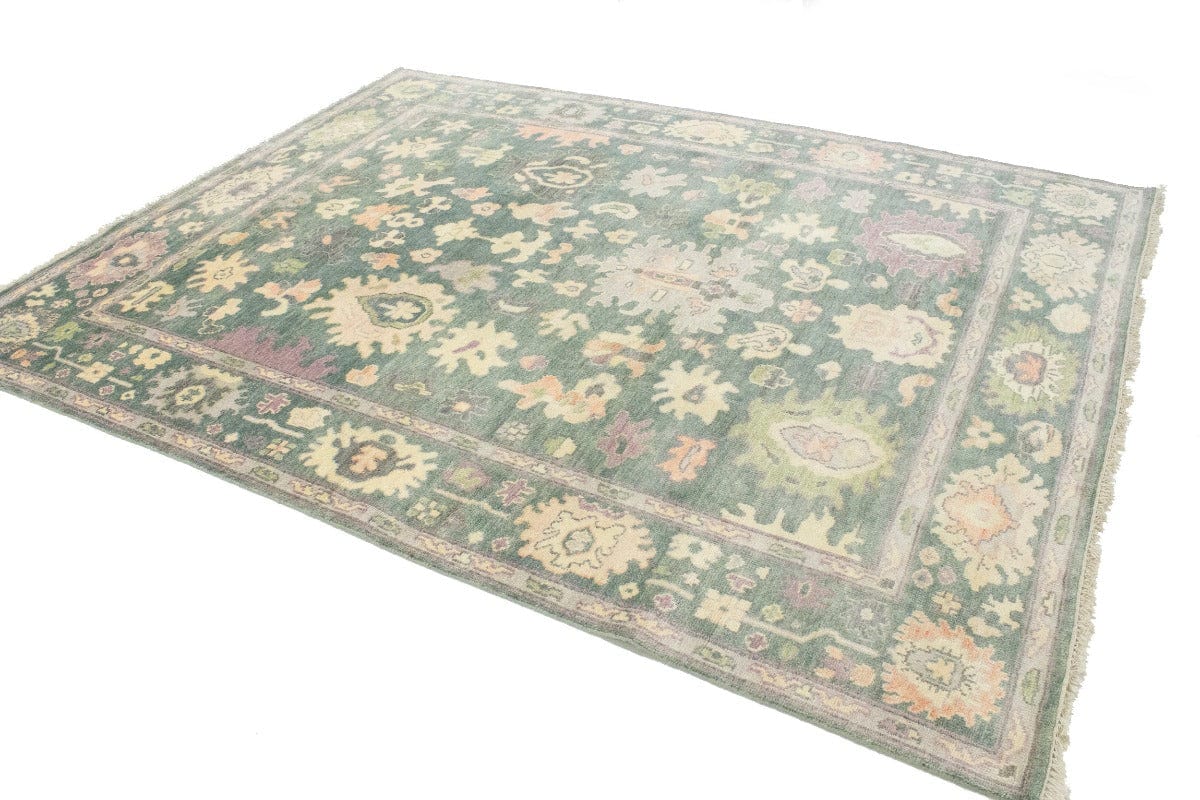 Floral Colorfast 8X10 Oushak Chobi Oriental Rug