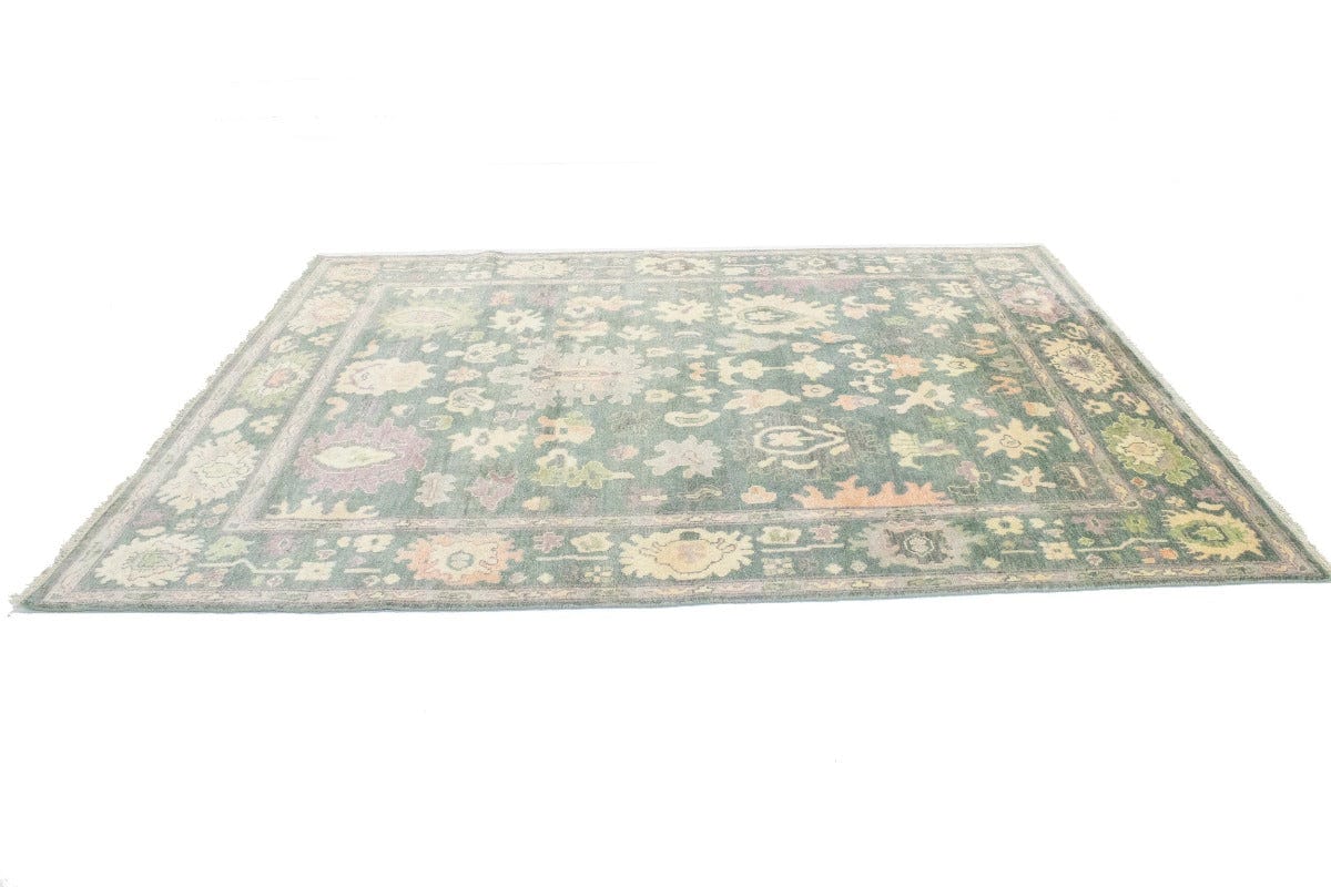 Floral Colorfast 8X10 Oushak Chobi Oriental Rug