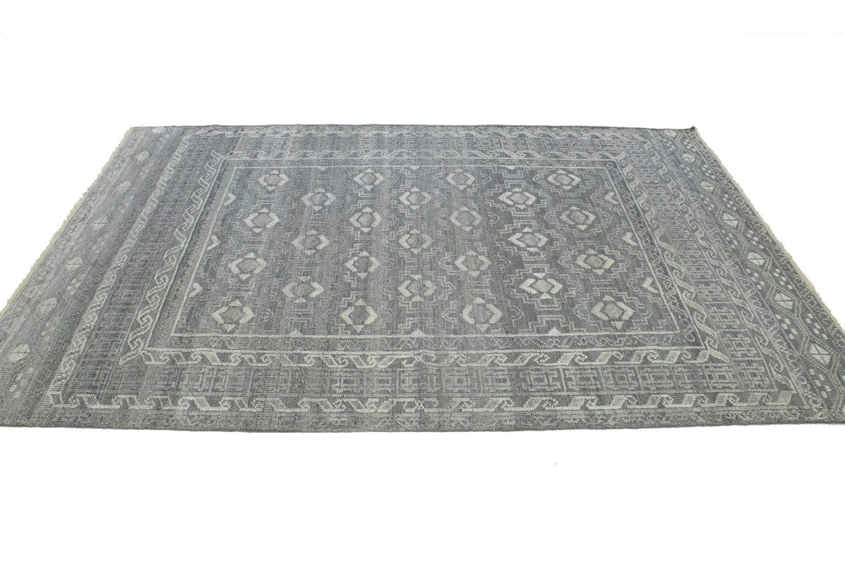 Gray Transitional Geometric 6X9 Oriental Rug