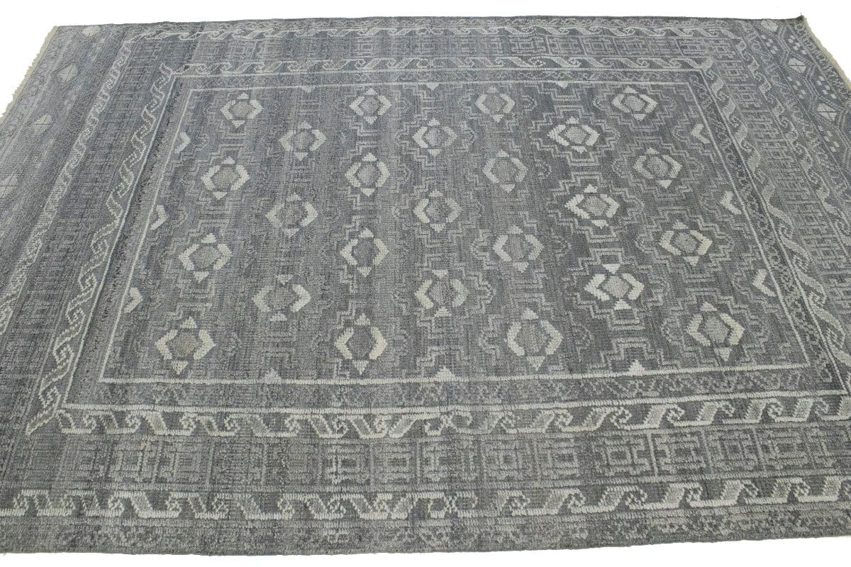 Gray Transitional Geometric 6X9 Oriental Rug