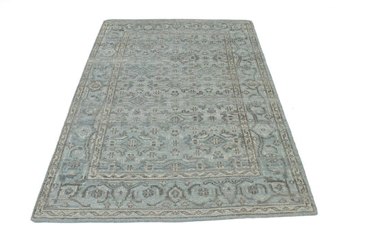 Gray Floral 5X8 Modern Oriental Rug