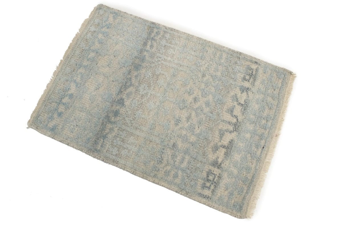 Blue Geometric 2X3 Modern Oriental Rug