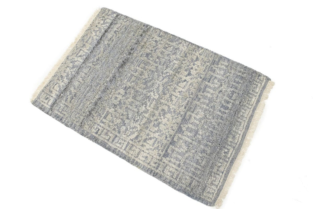 Cream Gray Geometric 2X3 Modern Oriental Rug