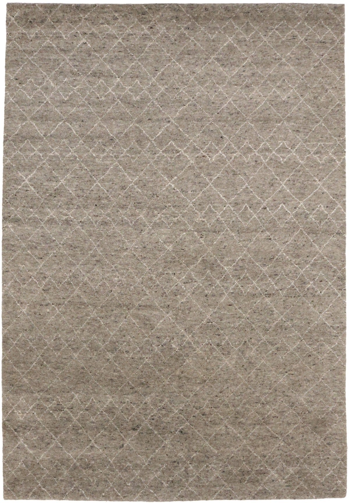 Gray Geometric 6X9 Moroccan Oriental Rug