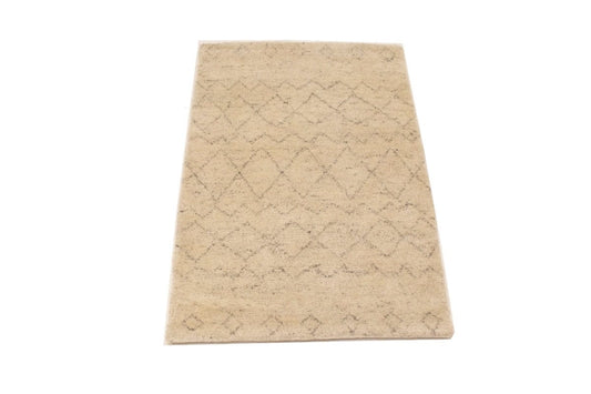 Beige Tribal 2X3 Moroccan Oriental Rug