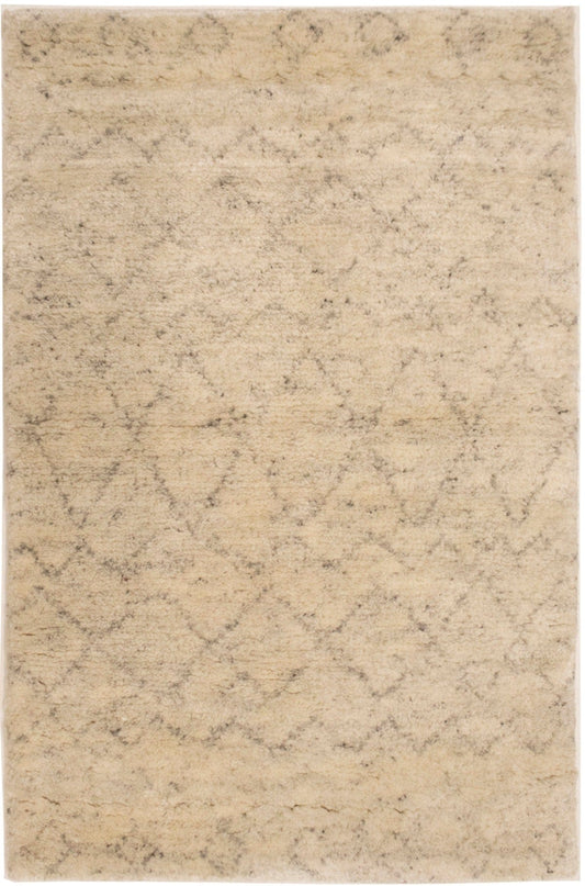 Beige Tribal 2X3 Moroccan Oriental Rug