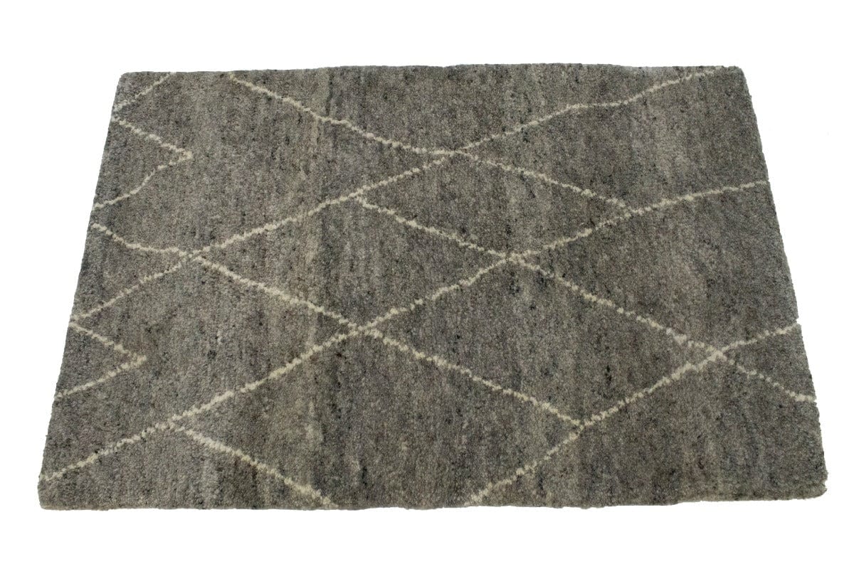 Gray Tribal 2X3 Moroccan Oriental Rug