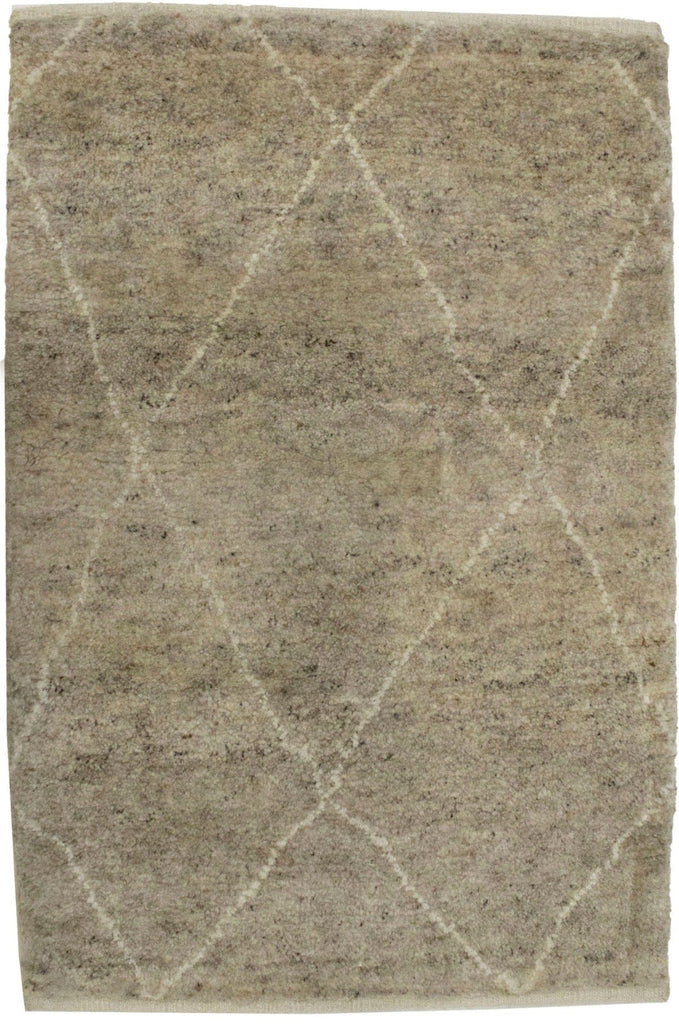 Beige Tribal 2X3 Moroccan Oriental Rug