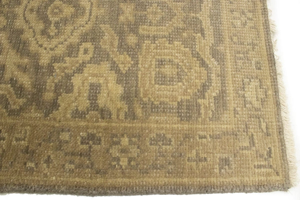 Muted Brown Floral 2X3 Chobi Oushak Oriental Rug