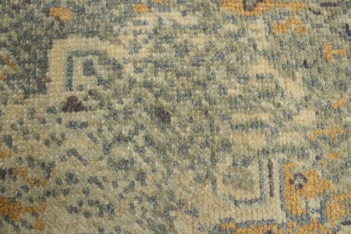 Muted Distressed Heriz 2X3 Transitional Oriental Rug