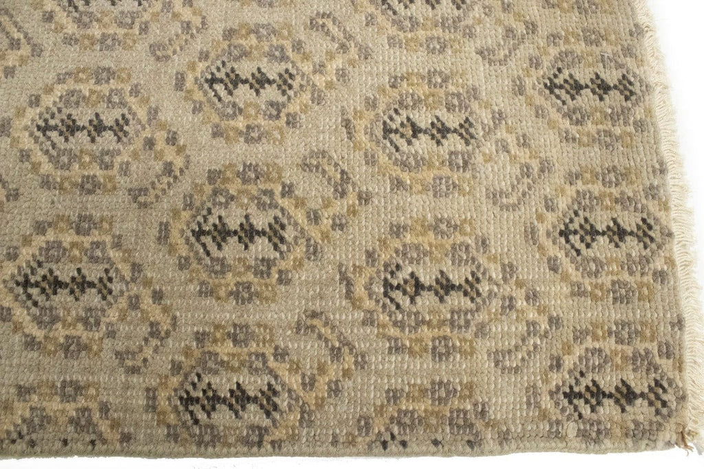 Muted Beige Floral 2X3 Chobi Oushak Oriental Rug