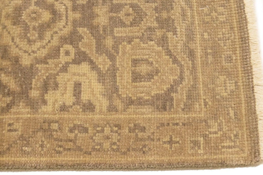 Muted Brown Floral 2X3 Chobi Oushak Oriental Rug