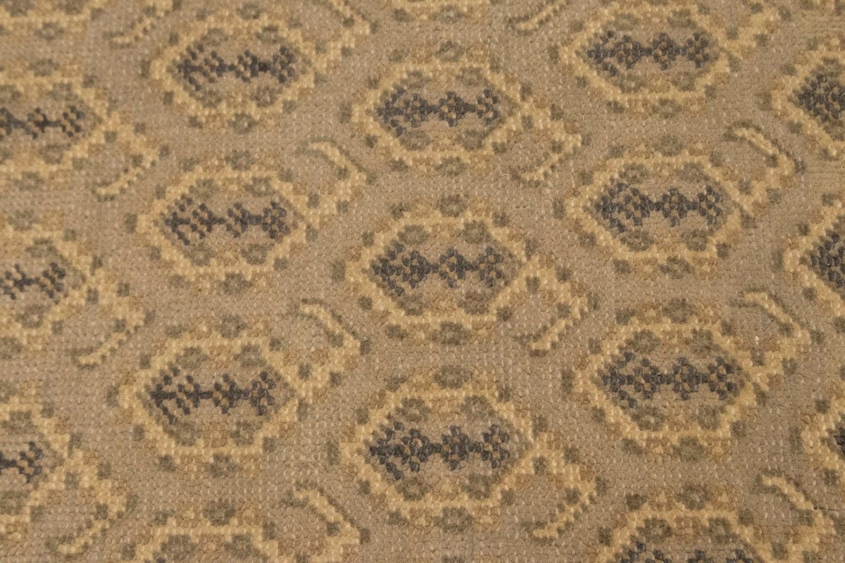 Muted Beige Floral 2X3 Chobi Oushak Oriental Rug