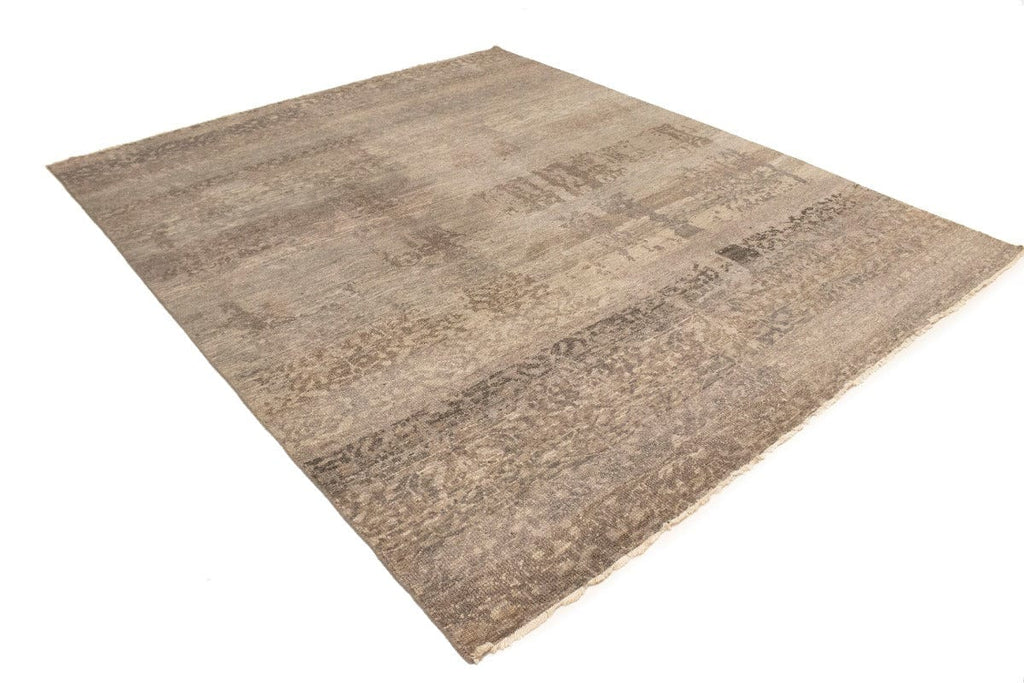 Tan Abstract Transitional 8'5X10 Distressed Oriental Rug