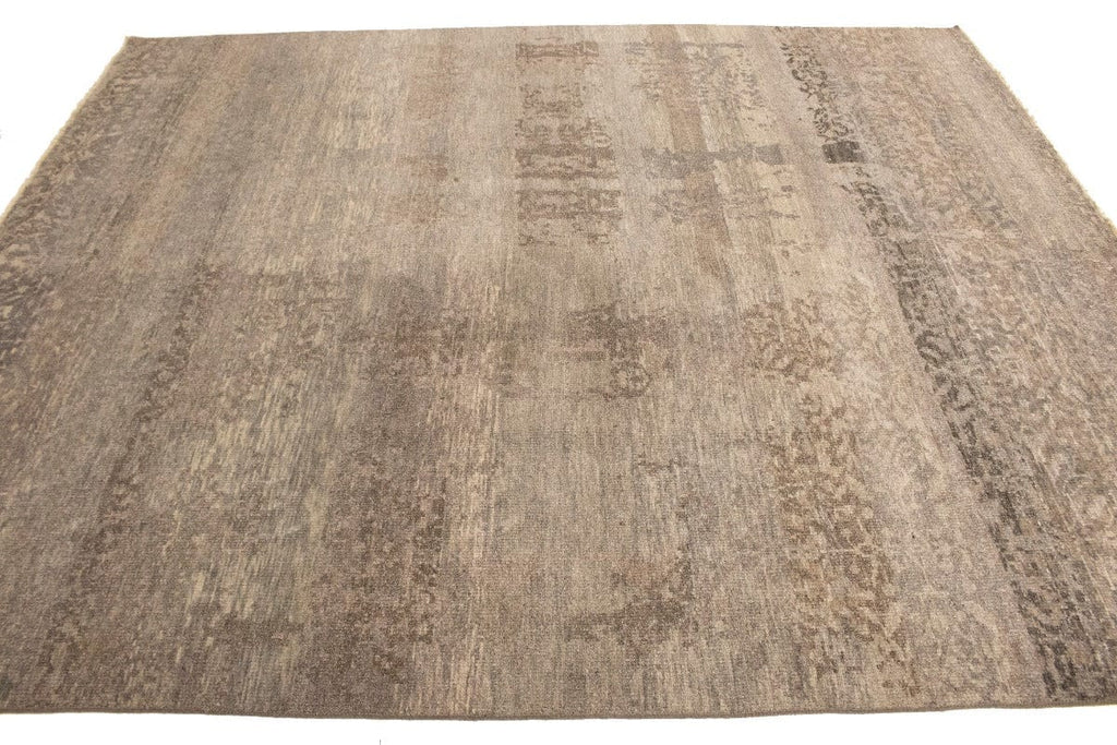 Tan Abstract Transitional 8'5X10 Distressed Oriental Rug