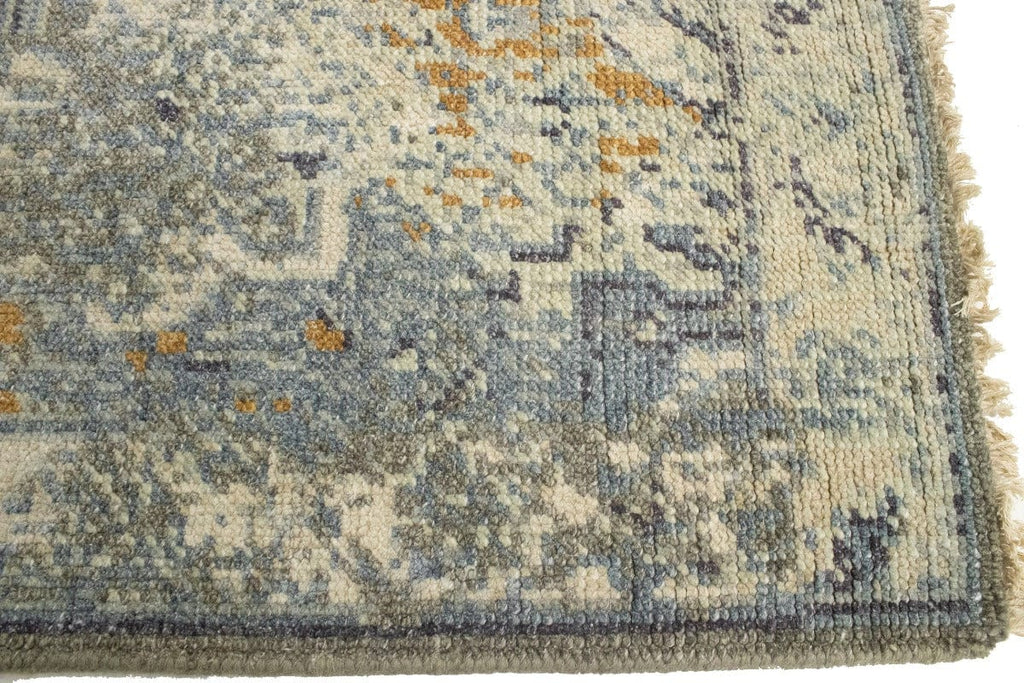 Muted Distressed Heriz 2X3 Transitional Oriental Rug