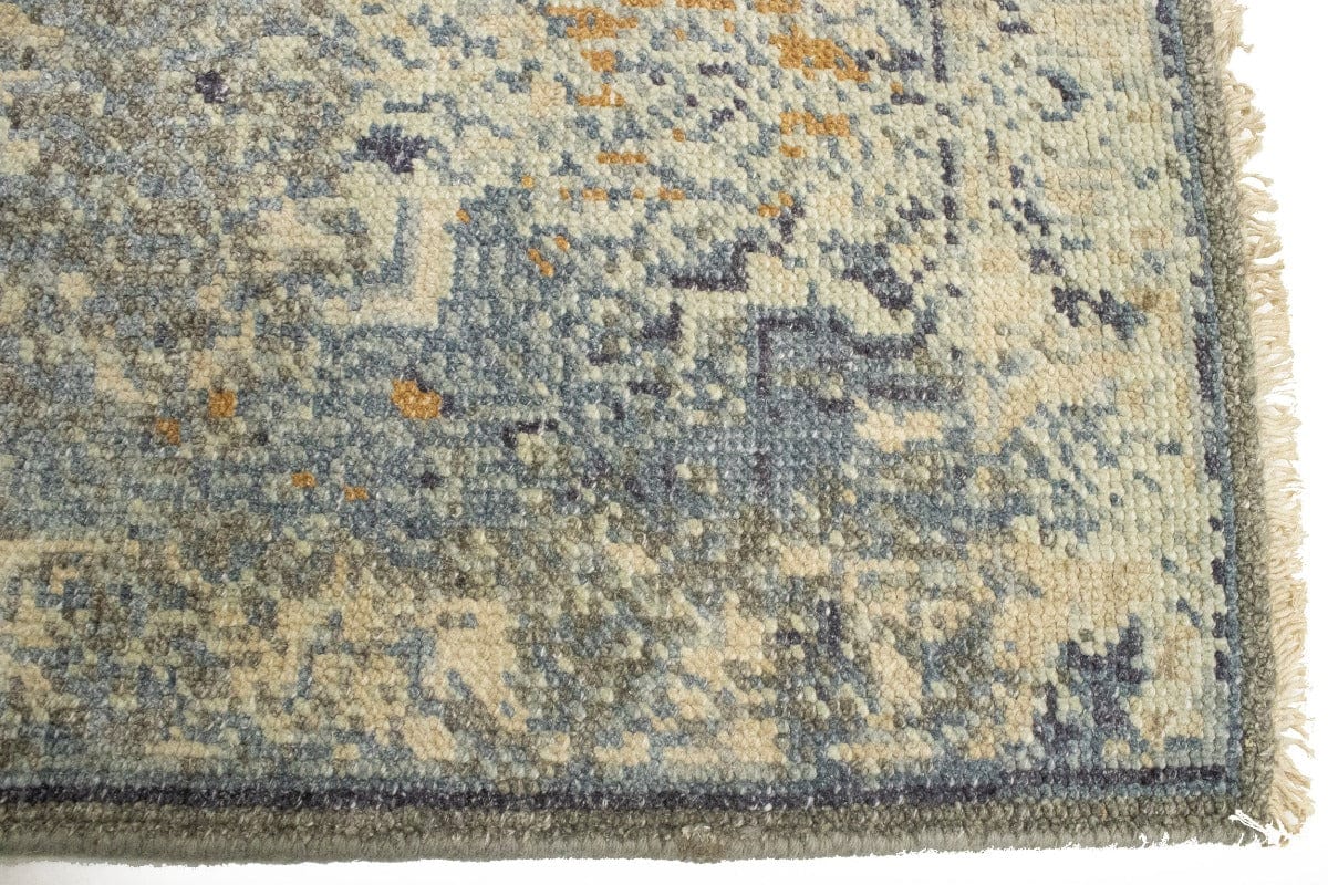 Muted Distressed Heriz 2X3 Transitional Oriental Rug