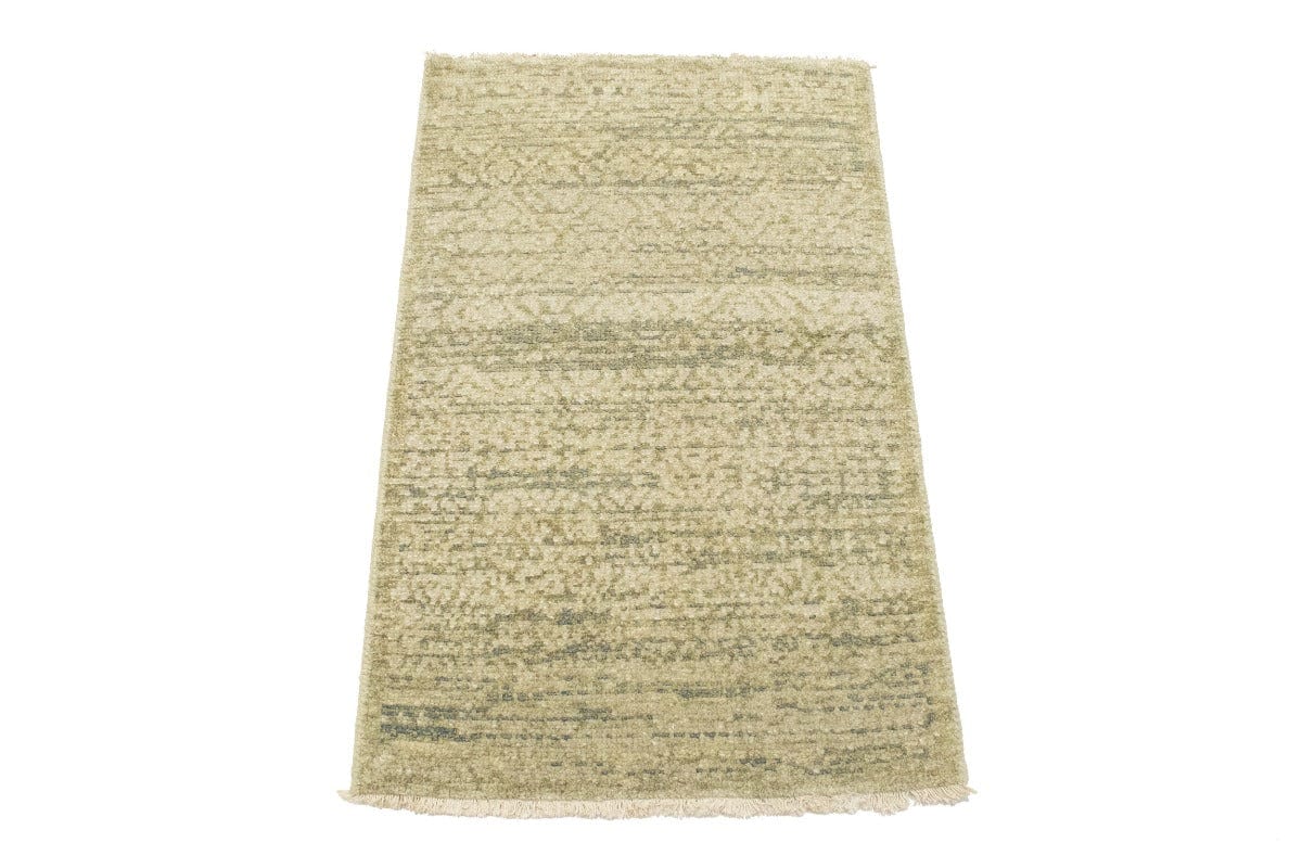 Beige Abstract Modern 2X3 Transitional Oriental Rug