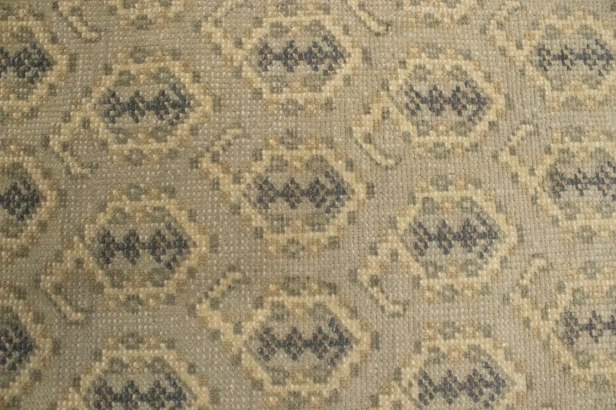 Muted Beige Floral 2X3 Chobi Oushak Oriental Rug