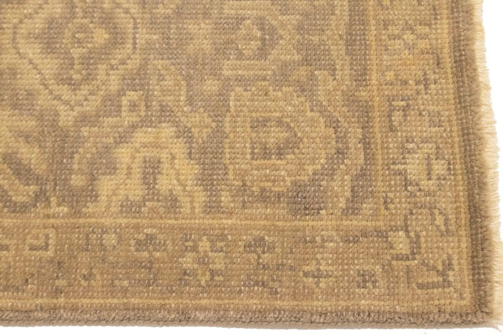 Muted Brown Floral 2X3 Chobi Oushak Oriental Rug