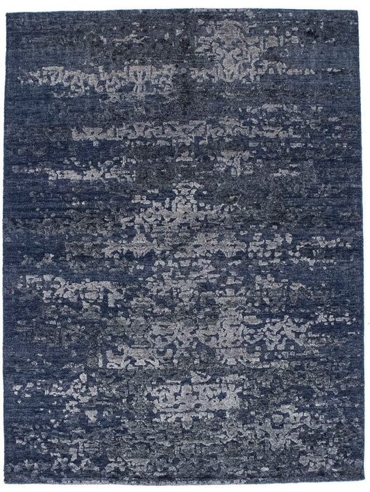 Hand-Carved Multicolored 6X8 Modern Rug