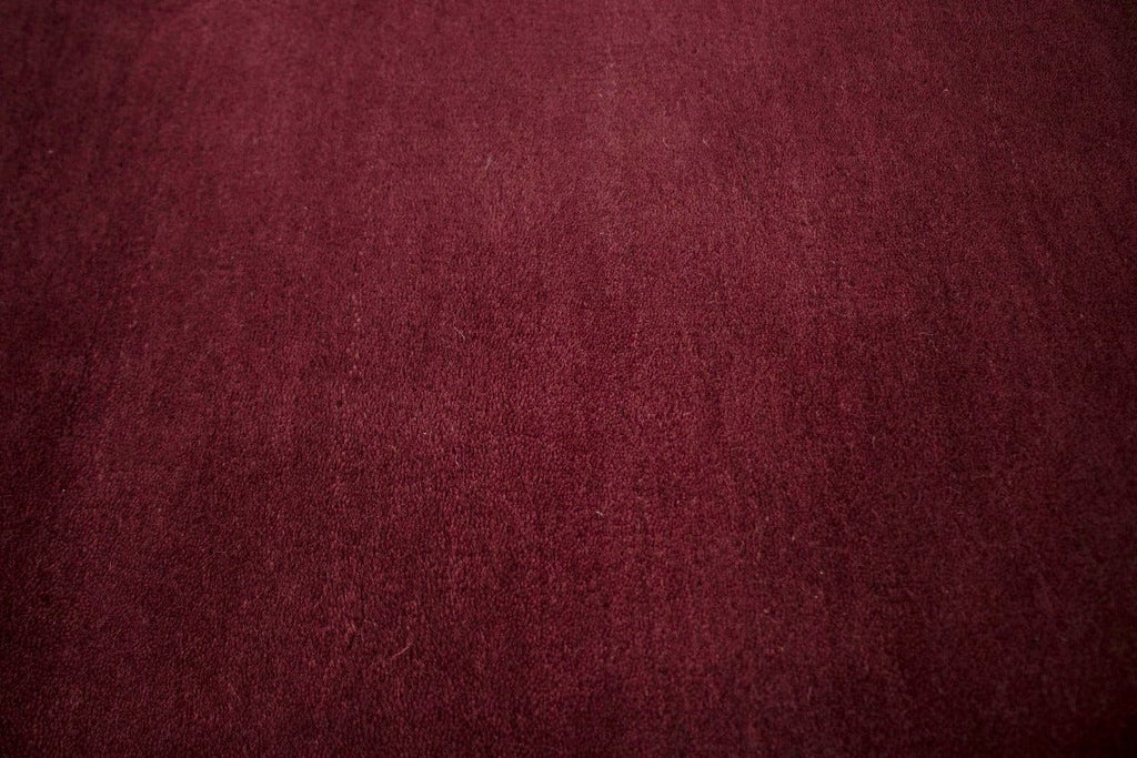 Wine Red Modern 6X9 Hand-Tufted Rug