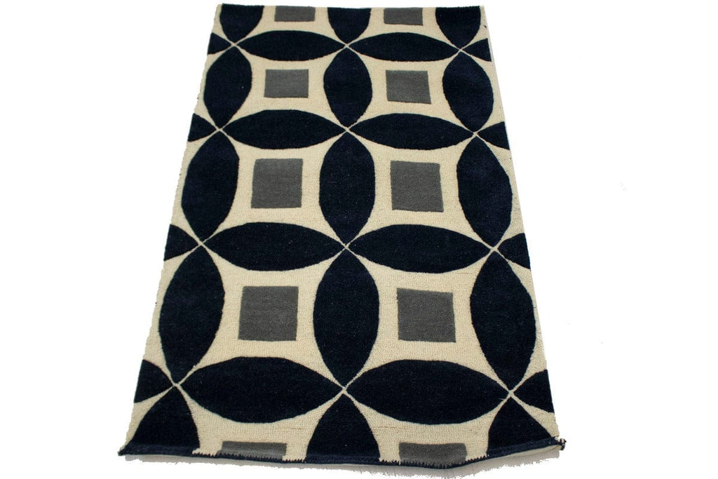 Geometric Modern 3X5 Hand-Tufted Rug