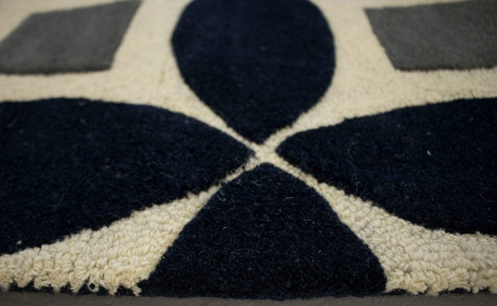 Geometric Modern 3X5 Hand-Tufted Rug