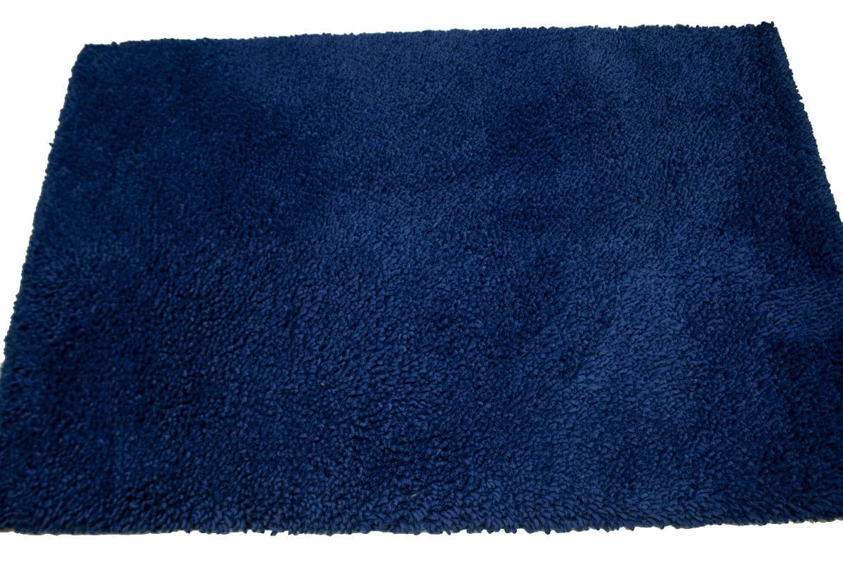 Solid Blue Modern 4X6 Shaggy Rug