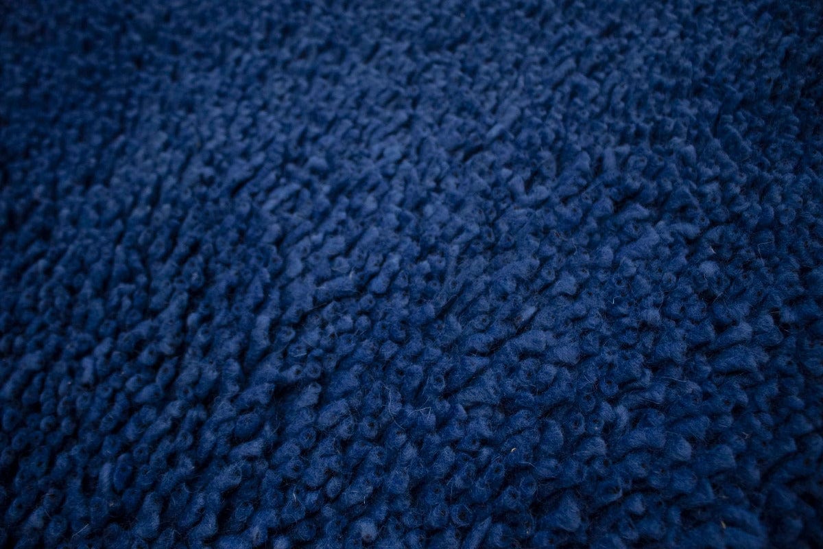 Solid Blue Modern 4X6 Shaggy Rug