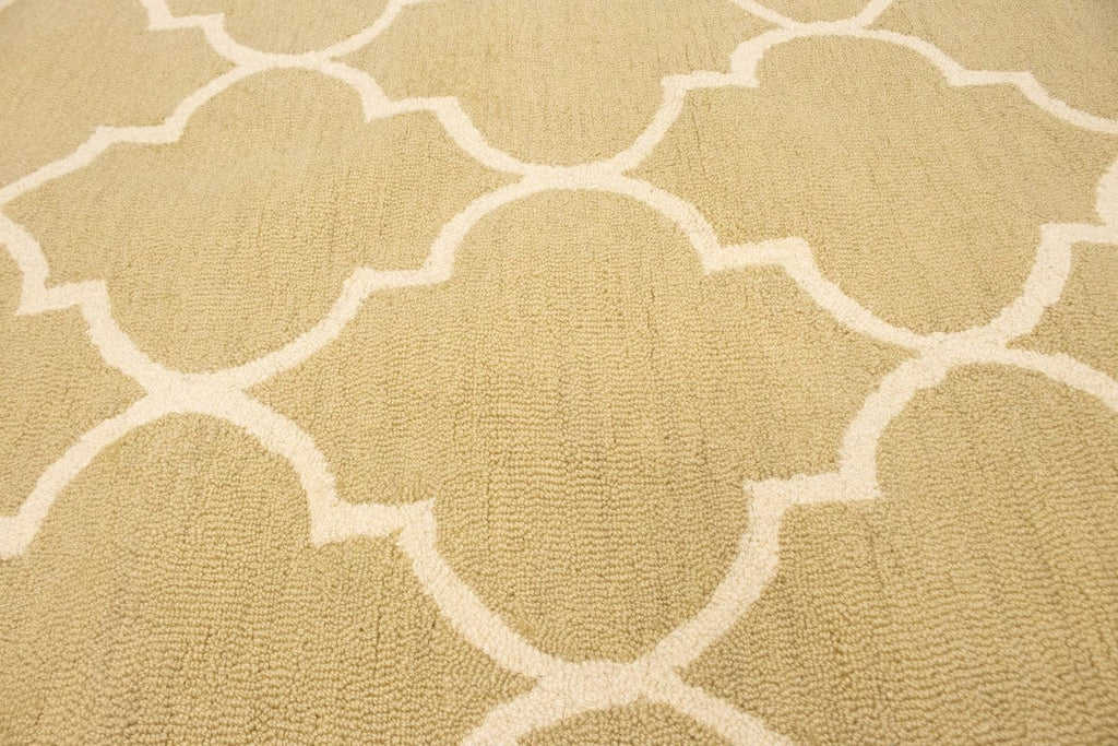 Beige Trellis 5X8 Hand-Tufted Modern Rug