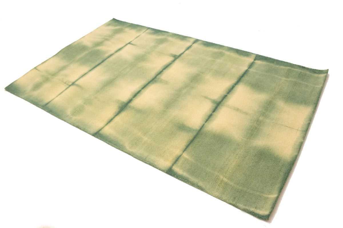 Green Tie-Dye 5X8 Hand-Tufted Modern Rug