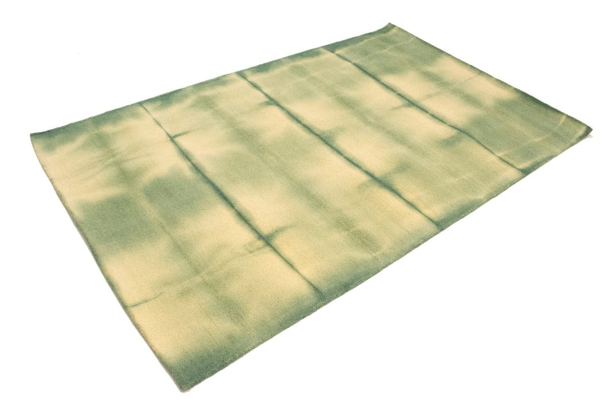 Green Tie-Dye 5X8 Hand-Tufted Modern Rug