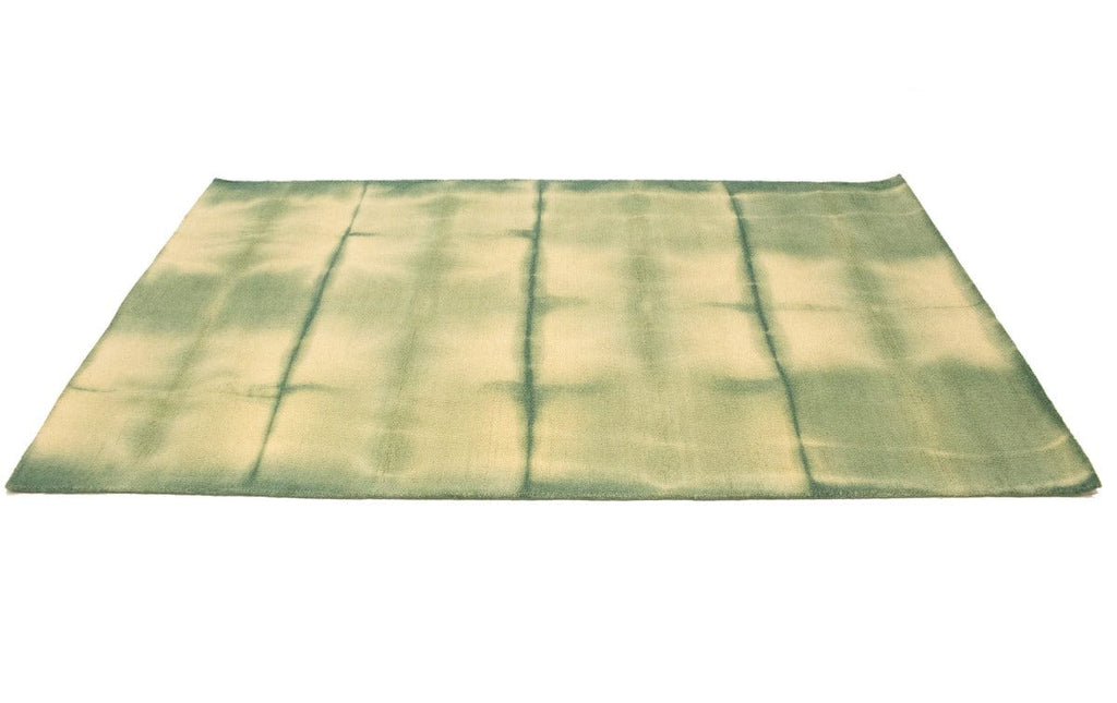 Green Tie-Dye 5X8 Hand-Tufted Modern Rug