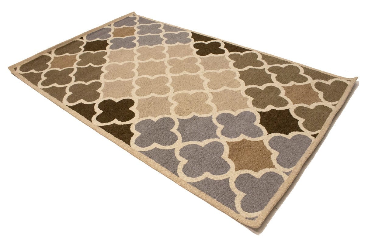 Multicolored Trellis 5X8 Hand-Tufted Modern Rug