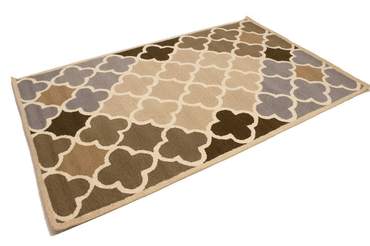 Multicolored Trellis 5X8 Hand-Tufted Modern Rug