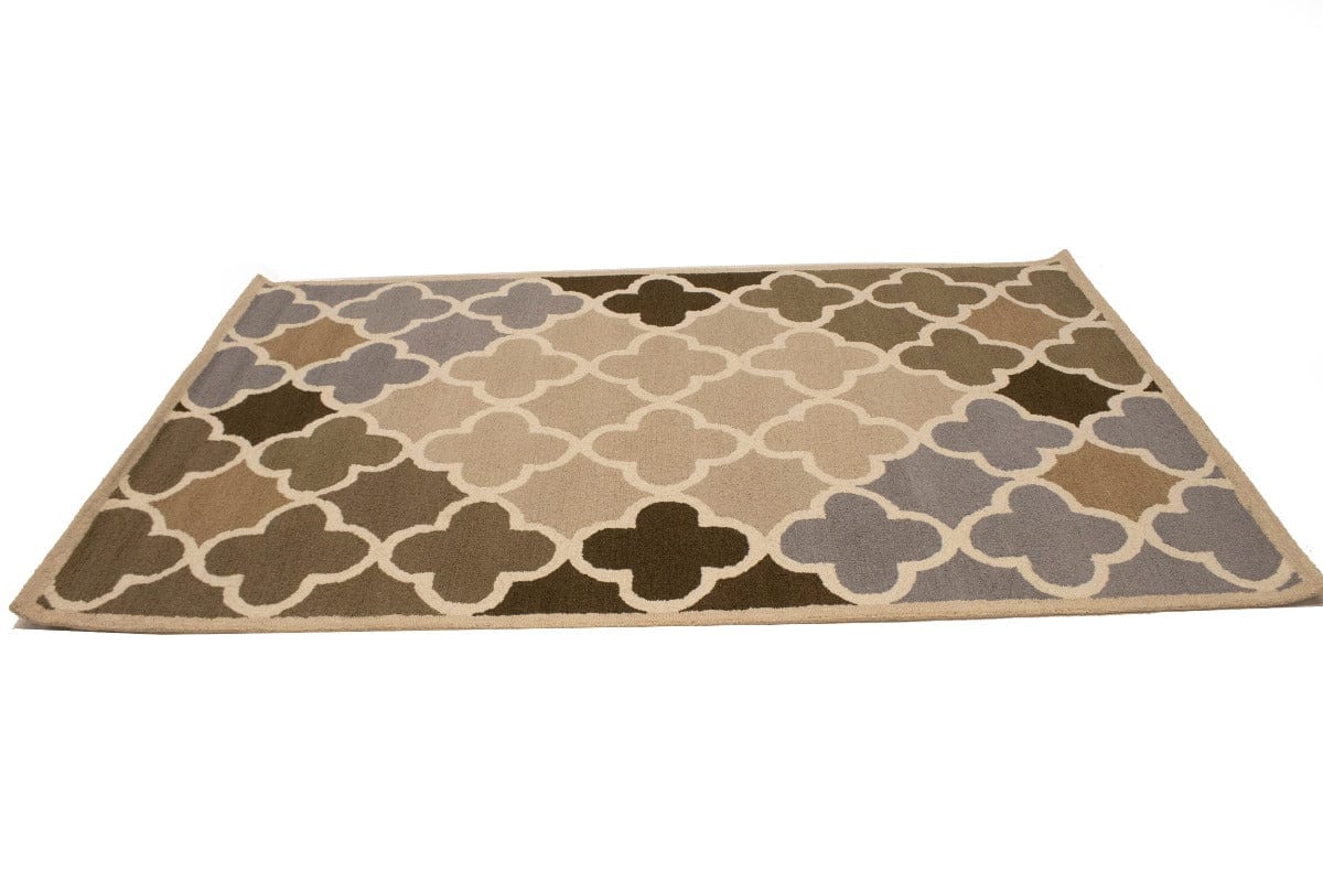 Multicolored Trellis 5X8 Hand-Tufted Modern Rug